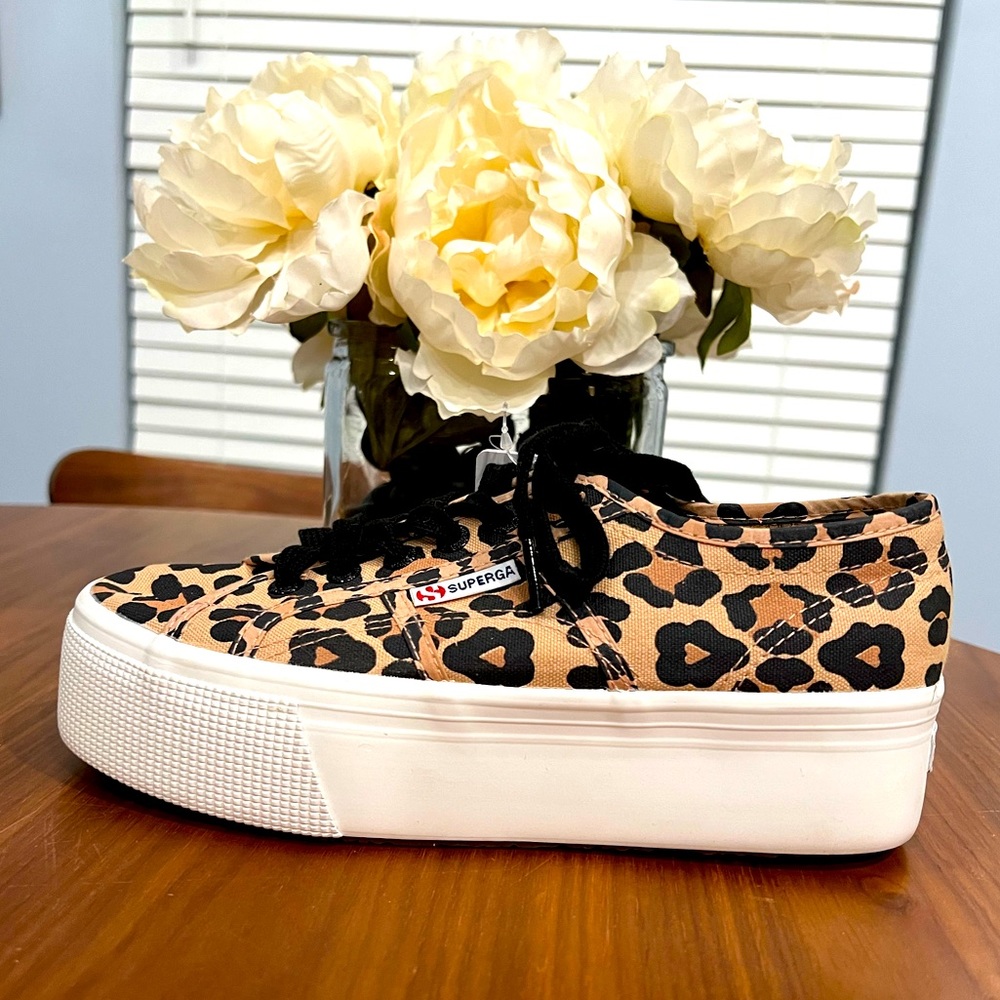Superga Leopard Platform